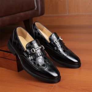 Zapatos de Vestir para Hombre, de Cuero Genuino, Estilo Oxford Puntiagudos, Formales, de PU, para Caminar, para Bodas y Fiestas - Product Image 3