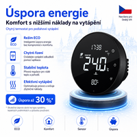 Controlador de Calefacción Eléctrica Hidrónica, Controlador de Temperatura y Humedad Programable, Termostato Inteligente para HVAC