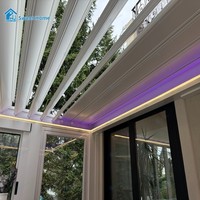 Système de pergola en aluminium durable Sweet Home pour maison d'été, gazebo de jardin et utilisation en extérieur, écologique, taille personnalisée, installation facile