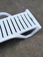 Chaise longue double en plastique pour l'extérieur, pour piscine, pont de plongée, plage, chaise longue de plage