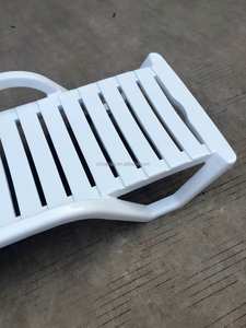 كرسي استلقاء مزدوج من البلاستيك للأثاث الخارجي، كرسي استرخاء لحمام السباحة، كرسي سطح السباحة، كرسي استلقاء للشاطئ - Product Image 4