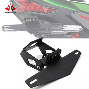 Support de cadre de plaque d'immatriculation de moto en acier inoxydable pour <span class=keywords><strong>Kawasaki</strong></span> <span class=keywords><strong>Z400</strong></span> Ninja250 Ninja400 <span class=keywords><strong>2018</strong></span> 2019, vente en gros - Product Image 1