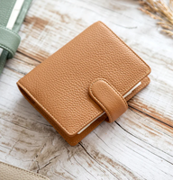 Nouvel Arrivage : Organiseur A6 en Cuir PU Texture Litchi avec Fermeture Éclair, Design à Feuillets Amovibles, pour la Planification Quotidienne des Étudiants et le Budget