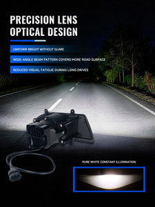 GOODZOOM Lente de Proyector de 3 Pulgadas, Luz Antiniebla LED Súper Brillante de 12V 24V, Lámpara Antiniebla para Automóvil con Soporte de Montaje OEM - Product Image 2