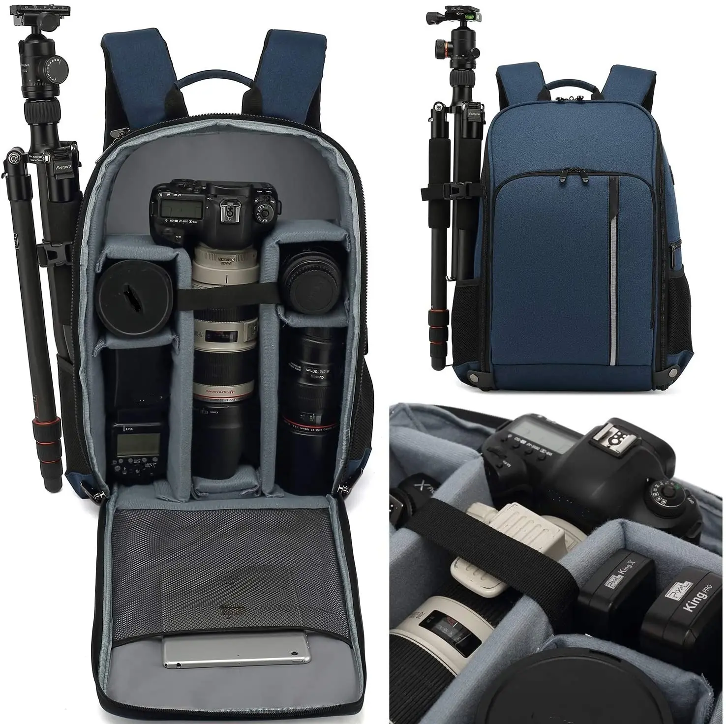 Waterproof DSLR Camera Backpack Bag Large-Capacity Camera Case Photography Laptop Backpack