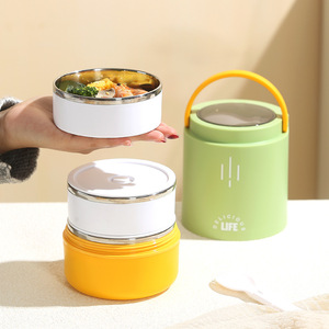 Boîte Bento de Luxe 2026 Style Japonais en Acier Inoxydable 304 à Trois Niveaux Anti-Fuite, Capacité 3-6L, Vente en Gros, Logo Personnalisé, pour Enfants et École - Product Image 3