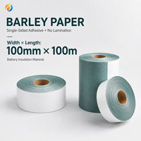 Rotolo Adesivo di Carta di Orzo Elettrica (Fishpaper) da 100mmx100m per Isolamento Avvolgimenti di Motori e Trasformatori