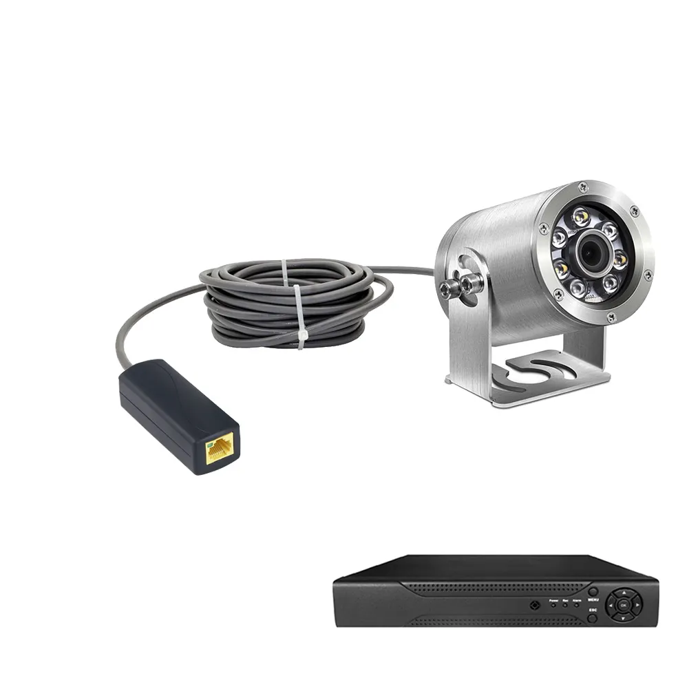 Barlus 5MP POE 보안 수중 비디오 카메라 시스템 1 테라바이트 하드 드라이브, CCTV 세계 카메라 물 야간 카메라