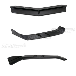 Kit de carrocería con alerón divisor difusor de labio de parachoques delantero ABS negro brillante para Chevrolet Corvette C8 Z51 2020 2021 2022 2023+ - Product Image 5