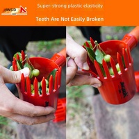 Nieuwe Sour Jujube Picker Fruitplukker Gereedschap Plastic Hout Fruitplukker Oogstgereedschap voor Sichuan Peper Blauwe Bessen Kleine Vruchten Kersen