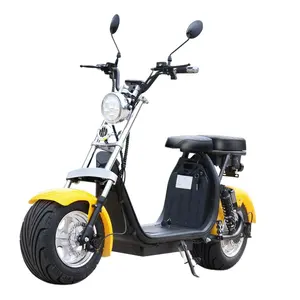 欧盟仓库电动摩托车CE/EEC TD-C4 PRO双可拆卸电池脂肪轮胎电动踏板车，城市可可踏板车60V Ce