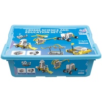 SAMLOK 180 pièces Blocs de construction éducatifs scientifiques 3D DIY en plastique ABS, jouet de construction programmable électrique, bâtiments à l'échelle 1:24