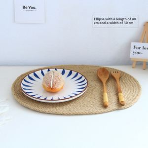 แผ่นรองโต๊ะผ้าลินินญี่ปุ่นแบบทอเรียบ ทนความร้อน ใช้รองหม้อ ใช้ในบ้าน - Product Image 3