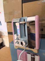 Pemanggang Roti 2 Irisan Ringkas 1000W dan Ketel Stainless Steel 2L 220V Pemanggang Roti Listrik Peralatan Sarapan Pasar Ghana Togo