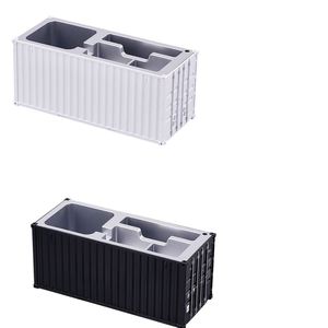 X527-1 Conteneur de rangement miniature en plastique personnalisé avec logo pour bureau et porte-cartes de visite - Product Image 3