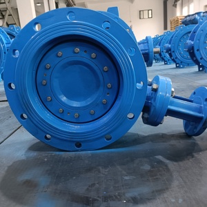 Nhà Máy bán hàng Worm Gear bướm van 12in PN16 <span class=keywords><strong>qt450</strong></span> EPDM niêm phong Đôi Lập Dị bướm van - Product Image 4
