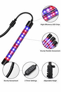 20W High-efficiency Aluminum Alloy Multi-head <b>LED</b> Grow <b>Light</b> Indoor Plant Growth <b>Lights</b> Full Spectrum - Product Image 3