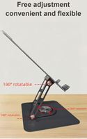 Support pour ordinateur portable pliable de haute qualité, réglable en hauteur, portable, multifonctionnel, durable, rotatif à 360 degrés, support universel en métal