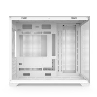 AntarcChill Wide Cube Steel Computer Cabinet Gaming Box RGB PC Parts Mid Tower Micro ATX PC Case Tempered Glass Dual USB 3.0