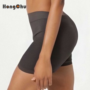 Pantalones cortos de gimnasio transpirables ecológicos para mujer, pantalones de yoga para entrenamiento con lavado impermeable y de colores con un elegante diseño de botín cuadrado - Product Image 3