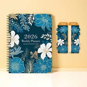 2026 Custom New A5 Size Hardcover Budget Gratitude Journal Planner Leather Saddle Stitched PP Daily Schedule Notebook - Product Image 3