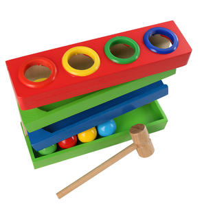 HOYE CRAFT – <span class=keywords><strong>jeu</strong></span> de balle à frapper <span class=keywords><strong>Montessori</strong></span>, <span class=keywords><strong>jeu</strong></span> de balle à marteler en bois, jouets d'enseignement pour enfants - Product Image 4