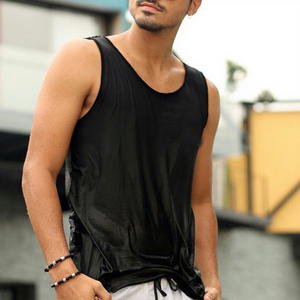 Men Vest Muscle Sleeveless <b>T</b> <b>Shirt</b> Sportswear Singlet Fitness Sport Vest Tank Top for Men Singlet <b>Tight</b> Men Ribbed Tank Top - Product Image 3