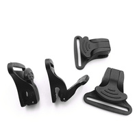 Attaches en plastique robustes pour bretelles, crochets de fixation pour bretelles de ski isolées de 1,5 po, pour sacs à dos en tissu épais et résistant
