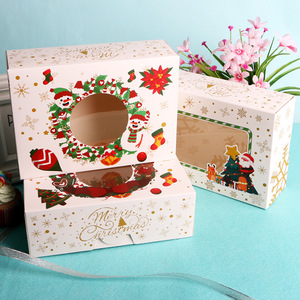 Ingrosso Nuovo Rosso Bianco Babbo Natale Creativo Regalo <span class=keywords><strong>di</strong></span> Natale Scatola <span class=keywords><strong>di</strong></span> Contenitore Vuoto Caramella per <span class=keywords><strong>Pizza</strong></span> Cibo Cartone Pieghevole Artigianato - Product Image 4