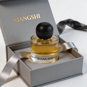 Flacon de parfum minimaliste <span class=keywords><strong>en</strong></span> verre dépoli 50ml 100ml avec pompe argentée, flacon pulvérisateur de parfum rond élégant vide avec boîte - Product Image 4