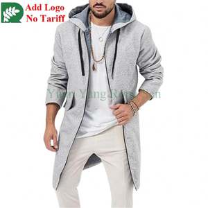 Wholesale Heavyweight Cotton <strong>Zip</strong> <strong>Hoodie</strong> <strong>Women</strong> High Quality Zipper <strong>Longline</strong> Hoodies Custom Logo - Product Image 3