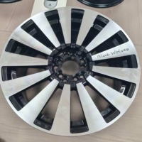 Rines de Aleación de Aluminio Forjado de Alta Calidad, 17 Pulgadas, Base Negra, Plateado Pulido, 5*100/114.3, Compatibilidad Universal para el Mercado de Repuestos
