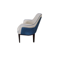 Chaises de salle à manger haut de gamme modernes de qualité commerciale pour hôtels, cafés, projets de villas et restaurants, rembourrées en cuir PU souple avec accoudoirs