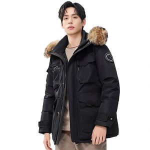 Vêtements de travail veste en duvet épais chaud manteaux en duvet <span class=keywords><strong>grand</strong></span> col de fourrure à capuche vêtements de protection contre le <span class=keywords><strong>froid</strong></span> <span class=keywords><strong>pour</strong></span> hommes et femmes - Product Image 5