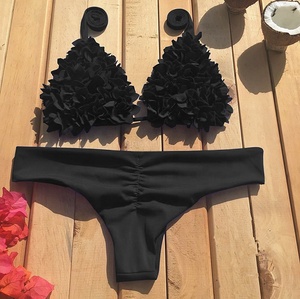 Más Ropa De Playa De Mujer para Mujer De Color sólido Bikini Donna Vikinis - Product Image 6