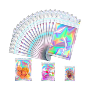 Durable Holographic Mylar <b>Bags</b> For Secure <b>Food</b> <b>Storage</b> Resealable Design Long Lasting Protection And Stylish Shiny Packaging - Product Image 4