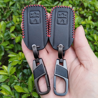 Étui de protection pour clé de voiture en cuir PU de haute qualité, pour Suzuki Ertiga Swift Wagon R, 2 boutons, accessoires sans clé