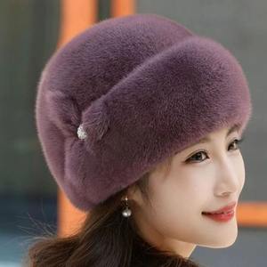 Vente au détail et en gros, béret unisexe tendance pour l'été, chaud, doux, en fausse fourrure, bord épais, pour le ski, les sports de plein air, les voyages, la pêche - Product Image 6