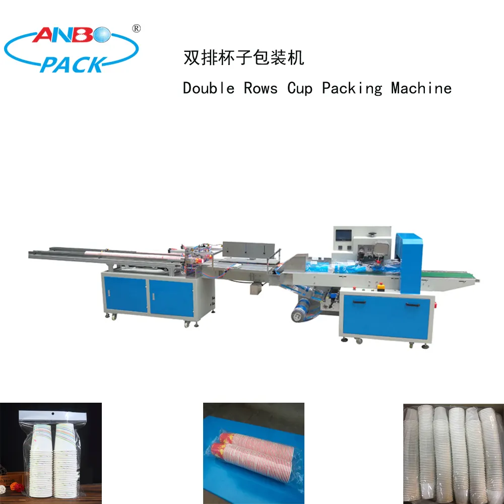 Automatische Snelle Professionele Fabrieksuitrusting Papier/Plastic Beker Tellende Verpakkingsmachine