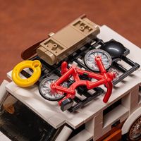 PB PB8824 Nuevo Coche de Camping Urbano Creativo, Modelo de Coche Máquina del Tiempo MK2, Juguetes de Ladrillos para Niños, Regalos, Sets de Bloques de Construcción