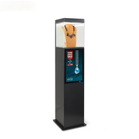 21.5 "boîtier de piédestal LCD affichage numérique Kiosque d'affichage magasin de détail aéroport personnalisé OEM sol support bijoux vitrine exposition