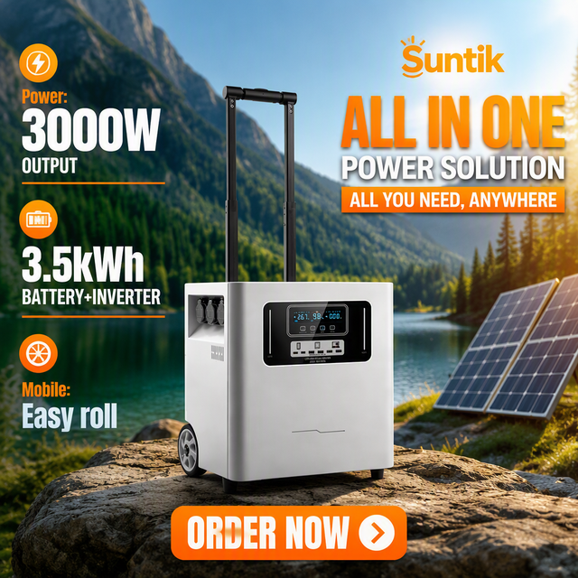 Supply 3000W Lifepo4 Mobile Tragbare Powerstation 3500Wh 120V/240V Dual-Voltage Solar Generator Portable Power Station