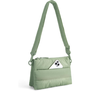 Borsa a Tracolla Media per <span class=keywords><strong>Donna</strong></span>, Borsa da Viaggio, Borsetta Imbottita da 4,3L con Scomparti RFID Bloccanti - Product Image 1