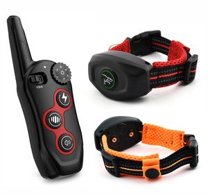 Collares antiladridos con <span class=keywords><strong>Control</strong></span> remoto para mascotas, <span class=keywords><strong>Collar</strong></span> de entrenamiento electrónico de lujo para verano, oferta - Product Image 1