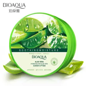 Bioaqua-tratamiento hidratante para el acné, gel calmante de aloe vera para crema facial, 92% de etiqueta privada