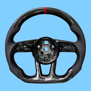 Volante de Fibra de Carbono para <span class=keywords><strong>Audi</strong></span> A3 8V A6 C7 C6 S3 A5 B8 B9 Q7 Q5 RS3 A7 TT S8 S4 A8 RS7 S5 S6 S7 Q3 Q5, Piezas de Volante - Product Image 1
