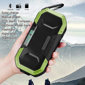 Radio FM Brújula solar Producto más vendido en Ali Teléfono celular Carga 5000mAh BT Camping Música Altavoz Radion con linterna - Product Image 5
