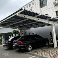 Structure de carport solaire en acier galvanisé à chaud de qualité commerciale, solution de stationnement photovoltaïque