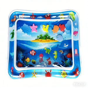 Tapis de jeu aquatique gonflable pour bébé, coussin en PVC pour le temps sur le ventre, tapis aquatique pour tout-petits, jouets d'éveil et d'éducation précoce pour enfants - Product Image 2