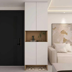 Meuble à chaussures moderne sur mesure grande capacité pour les entrées des maisons avec design gain de place - Product Image 4